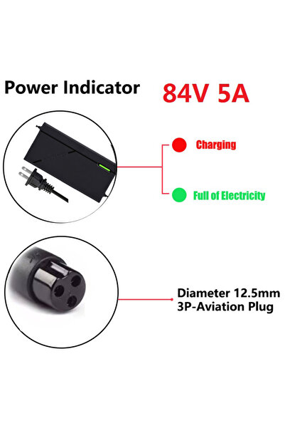 Choice4 شاحن طيران أمريكي 84 فولت 5 أمبير 72 فولت 5 أمبير 20 ثانية من مجموعة ...