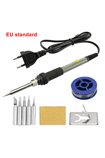 Choice3 مكواة لحام كهربائية 5 في 1 رمادية اللون، خيار مجموعة أدوات متعددة، قا...