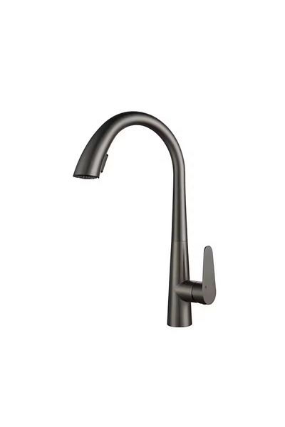 Rain Drop De la Robinetul Meu Kitchen Faucet with Pull-out Shower, 40 cm, gray