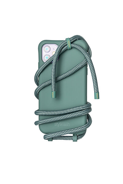 STYLEASH Husa telefon premium din TPU cu snur detasabil Styleash, iPhone 12 &...