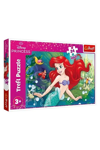 divendi-ro Kids Puzzle with Princess Ariel, 24 pieces, 60x40cm
