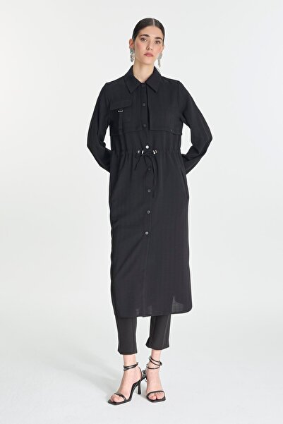 Zühre Μαύρο Giy Çık με ελαστικό κουμπί στη μέση GC-0248