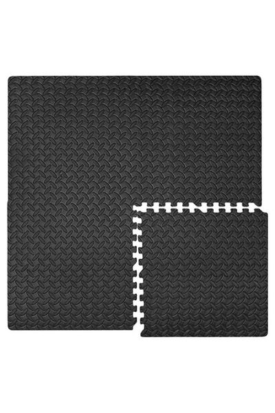divendi-ro Modular modular puzzle mat, universal plastic, size 61.5x61.5, 4 pcs, black