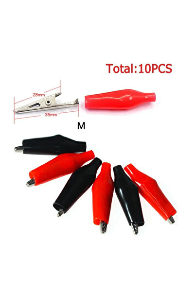 Choice11 28x35mm 10PCS Alligator Clips Insulation Metal Crocodile Clip 24*28m...