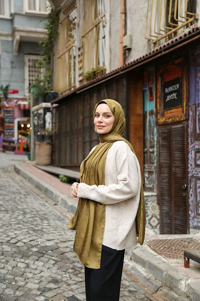 Hint İpek Jacquard Shawl Jakav23-12