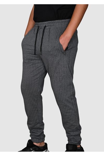 TUWAN sport Men's Jogger Striped Rubber Legs Cordon Tracksuit