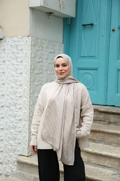 Hint İpek Jacquard Shawl Jakav20-07