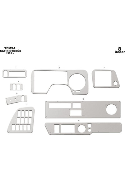 Marscockpitdesign ميتسوبيشي سافير وحدة التحكم-توبوردو 1999-2010 8 قطع