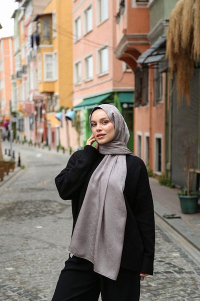 Hint İpek Jacquard Shawl Jakav23-03