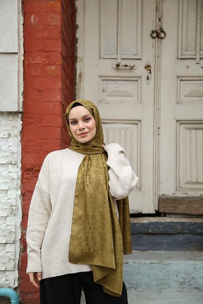 Hint İpek Jacquard Shawl Jakav21-08
