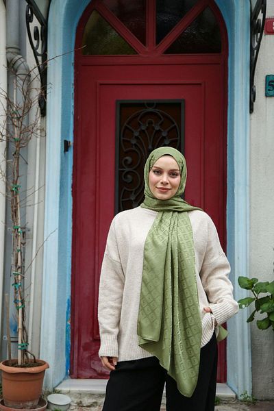 Hint İpek Jacquard Shawl Jakav20-05