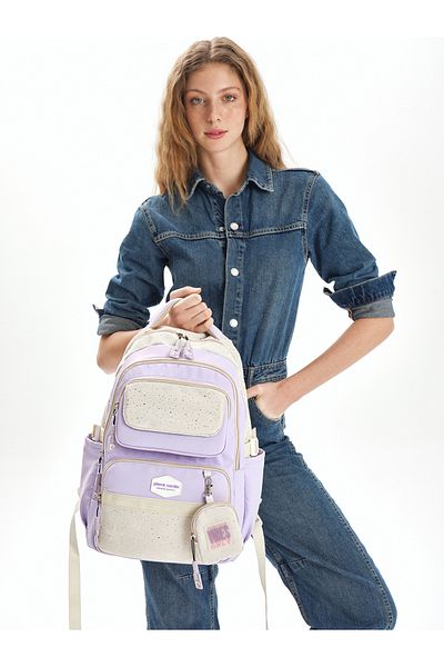 Pierre Cardin Girl's Multi-Eye Backpack School Bag 07Pc2824