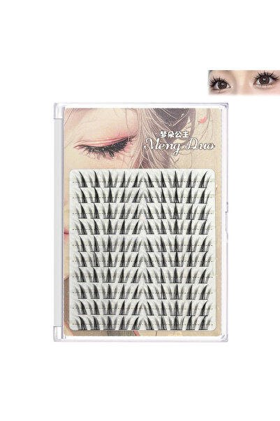 Choice1 صندوق واحد يحتوي على 100 قطعة من وصلات الرموش الصناعية ثلاثية الأبعاد، تجعيد الرموش الصناعية، مكياج تنكري للنساء