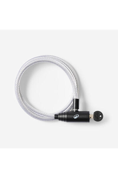 Decathlon Κλειδαριά ποδηλάτου Btwin 100 με κλειδί γκρι