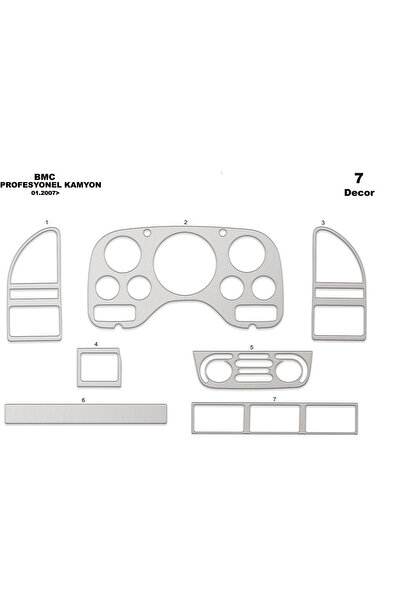 Marscockpitdesign BMC كونسول-تجهيز الطوربيد المهني 2007 7 قطع