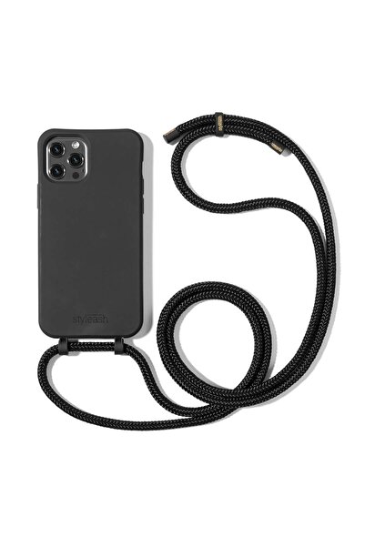 STYLEASH Husa telefon premium din TPU cu snur detasabil Styleash, iPhone 12 Mini