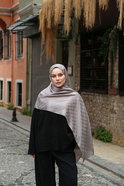 Hint İpek Jacquard Shawl Jakav20-03
