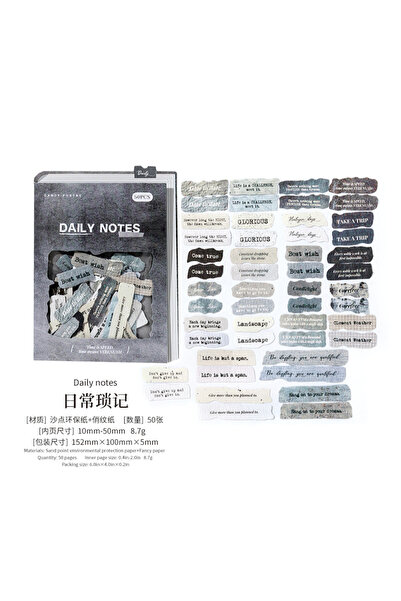 Choice1 F JIANQI 50 pcs Vintage English letter Stickers Specialty paper mater...