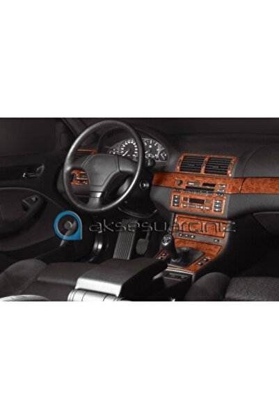 Marscockpitdesign BMW 3 Series E46 وحدة التحكم بيانو أسود مطلي 1998-2004