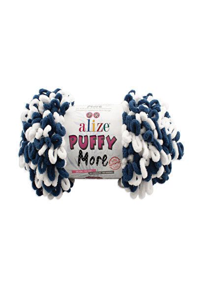 Alize Puffy More El Örgü Ipi 150g – Çift Taraflı – Şişsiz Kolay Örülür – Renk No: 6557