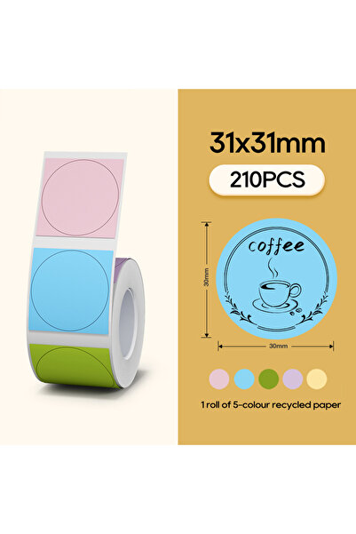 Choice9 Color 31x31mm B Niimbot B21 B1 Adhesive Wgite Color Sticker Transpare...