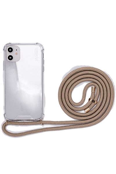 STYLEASH Husa telefon transparenta cu snur integrat Styleash, iPhone XR