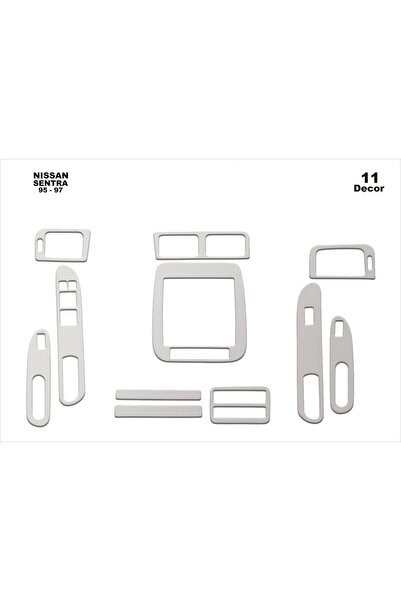 Marscockpitdesign Nissan Sentra Console-Torpedo Trim 1995-1997 11 Pieces