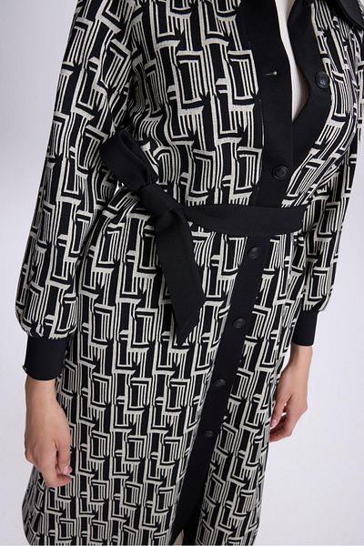 Zühre Stone Wear - Patterned Button and Belt Detailed Gç-0221