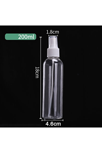 Choice6 زجاجة رذاذ بلاستيكية شفافة فارغة سعة 200 مل، زجاجة عطر محمولة قابلة ل...