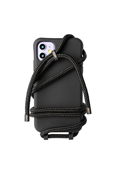 STYLEASH Husa telefon premium din TPU cu snur detasabil Styleash, iPhone XR