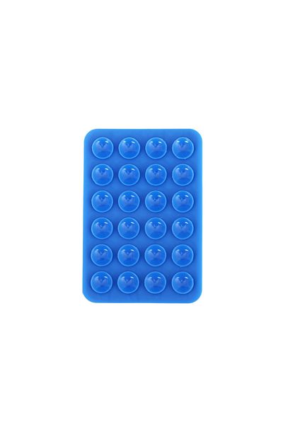 HTstore 02 حامل هاتف سيليكون مزدوج الجوانب مع قبلة - ساكس أزرق