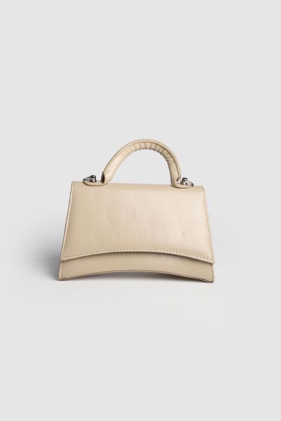 La La'Graccio Paris Lagraccio Paris Women's Bawy Design Hand and Crossbody Bag Mink