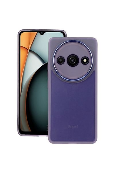 Dali Carcasă de protecție compatibilă cu Xiaomi Redmi A3, carcasă din silicon, violet-transparentă