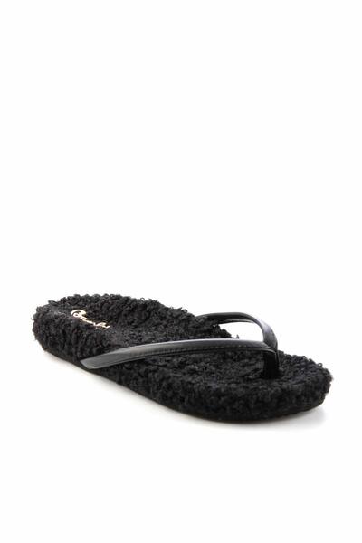 Bambi Women's Black Slippers K04665152109