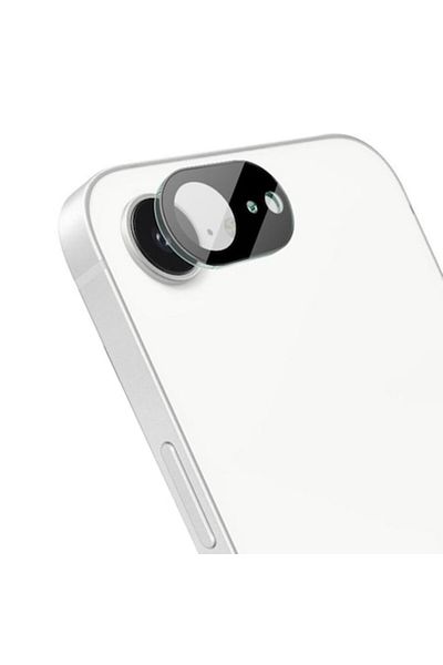 Dali Folie de protecție pentru cameră compatibilă cu Apple iPhone 16e, sticlă completă pentru cameră, negru-transparent