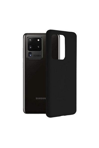 Dali Protective Case Compatible with Samsung Galaxy S20 Ultra 4G/5G, Soft Edge, Silicone, Black