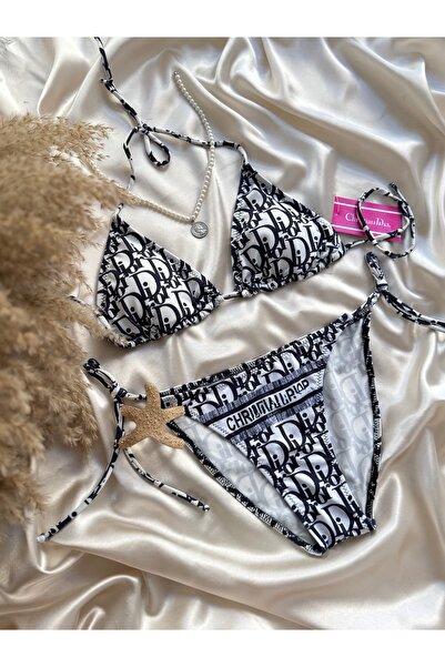 Lingeries Co Boyundan Bağlamalı Ayarlanabilir İpli Bikini Takımı