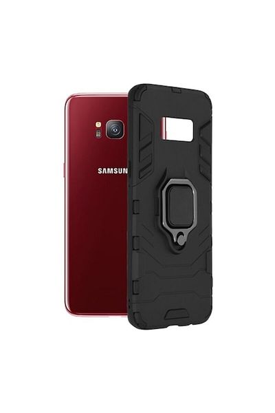 Dali Protective Case Compatible with Samsung Galaxy S8, Silicone Shield, Magnetic Ring, TPU, Black