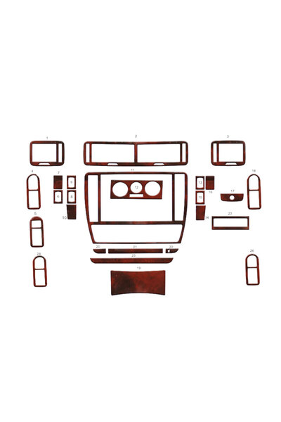 Marscockpitdesign فولكس واجن باسات مطلي بالألمنيوم 1996-2004 26 قطعة