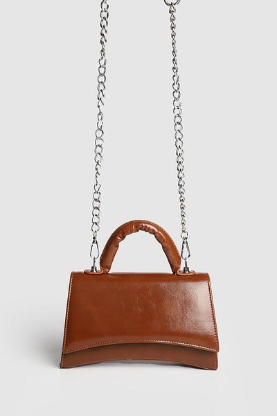 La La'Graccio Paris Lagraccio Paris Women's Bawy Design Hand and Crossbody Bag Brown