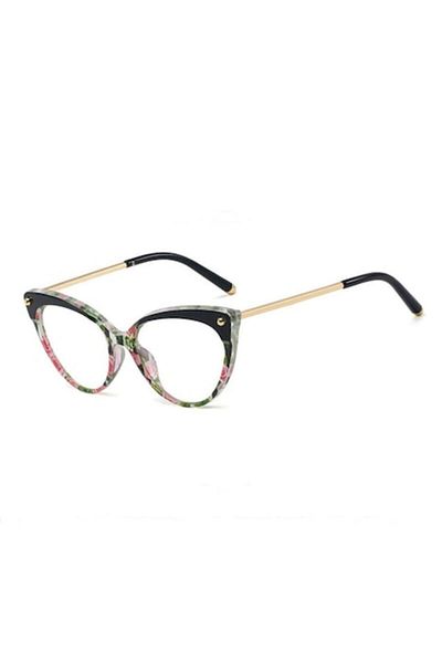 Dali Women's Blue Light Filter Glasses, Cat-Eye Style, Metal Frame, Multicolor
