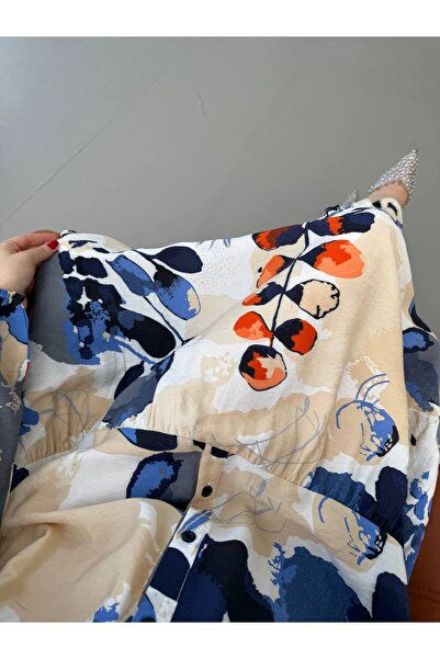 JESSE STORY Γυναικείο φόρεμα Hijab Modal Φόρεμα με υφασμάτινο σχέδιο