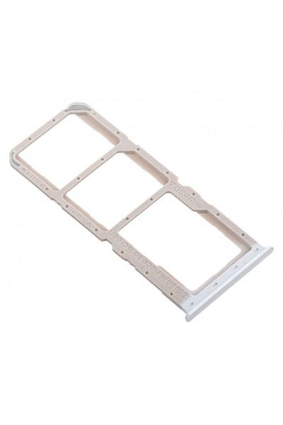 Dali Suport SIM compatibil cu Oppo A92, slot Dual SIM și Micro-SD, metal, alb
