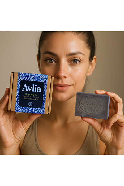 Avlia (5 قطع) - صابون حلب بزيت الغار 10% - يعتمد على زيت الزيتون، بدون إضافات...