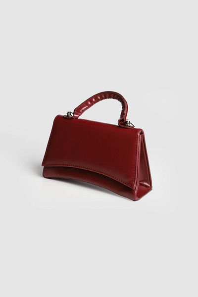 La La'Graccio Paris Lagraccio Paris Women's Bawy Design Hand and Crossbody Bag Burgundy