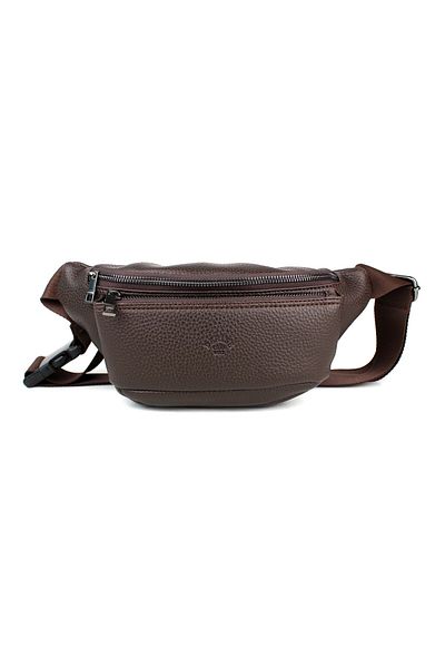 deri,se club Men's Brown Multi-Pocket Shoulder and Waist Bag