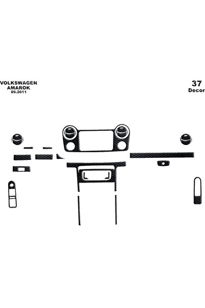 Marscockpitdesign فولكس واجن اماروك كونسول-توردو 2010- 37 قطعة