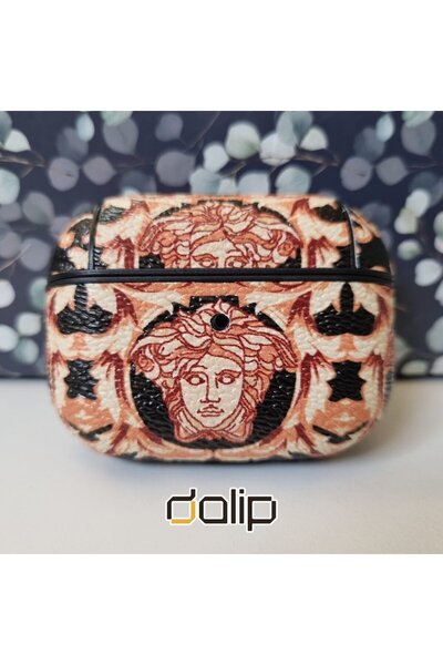 dalip Case for Apple AirPods Pro, DesignVersatile, Leather, Yellow