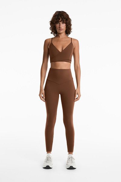 Oysho Comfortlux super high rise 65cm ankle-length leggings with pockets