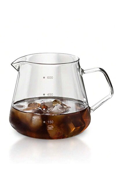 Unspecified سيرفر تقطير قهوة زجاجي سعة 600 مل شفاف